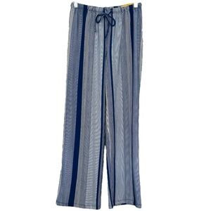 Bettina Star NWT Women’s Striped Wide Leg Pull On Pants ‎ Sz S
